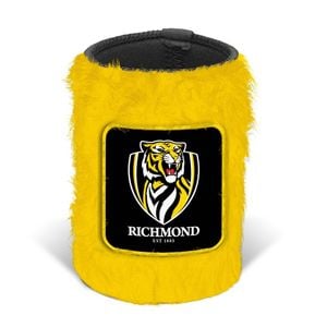 Richmond Tigers AFL Bottle Fluffy Beer Can Bottle Cooler Stubby Holder