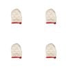 4x TopChef Mini Cotton Oven Mitt Heat Proof 1216x11.5cm - Beige Assorted