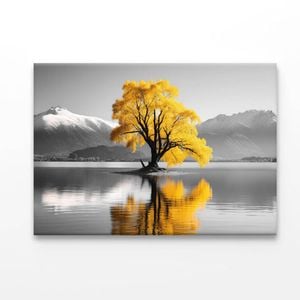 Wanaka Tree In Lake  Print 100% Australian Made 150 x 100cm  (Acrylic)