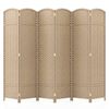 Costway 6Panel Room Divider Screen Privacy Partition-Beige