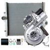 Upgrade Billet Turbo+ 24mm Intercooler & Hose And Genuine Oil Feed Pipe For Toyota LandCruiser Prado KDJ120 / KDJ150 2005-2015