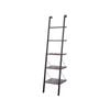 Sarantino Amelia 5-Tier Ladder Shelf - Walnut