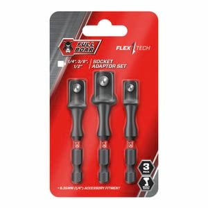 Full Boar 1/4", 3/8' & 1/2" Impact Socket Adaptor Set