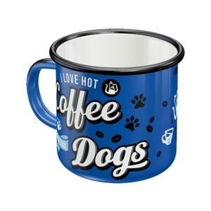 Nostalgic-Art Enamel Mug Hot Coffee & Cool Dogs
