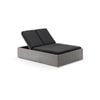 Breeze Outdoor Wicker Double Sun Lounge In Half Round Wicker