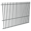 ProtectorAl 2400W x 1800H Monument Aluminium Radiator Pool Fence Panel with Mid Rail