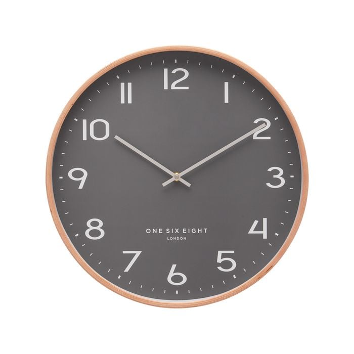 One Six Eight London Olivia Grey 41cm Wall Clock