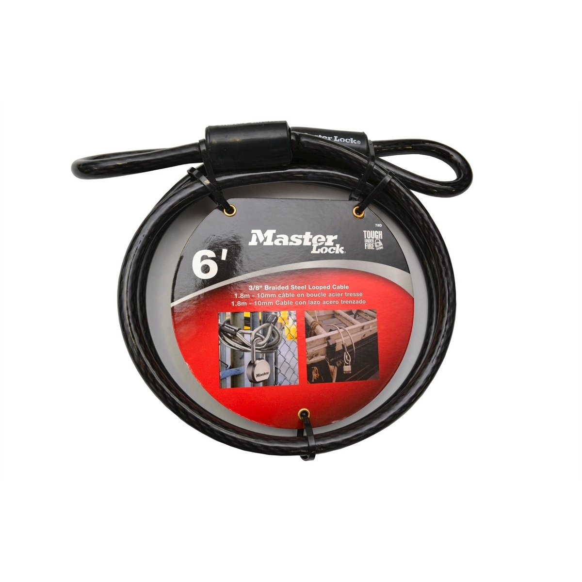 Cable Bunnings U Lock Bicycle Combination Master Lock Heavy Duty