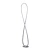 Luminea Eternal LED Twisted Metal Floor Lamp Elegant Accent Light - Chrome