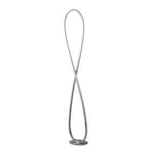 Luminea Eternal LED Twisted Metal Floor Lamp Elegant Accent Light - Chrome