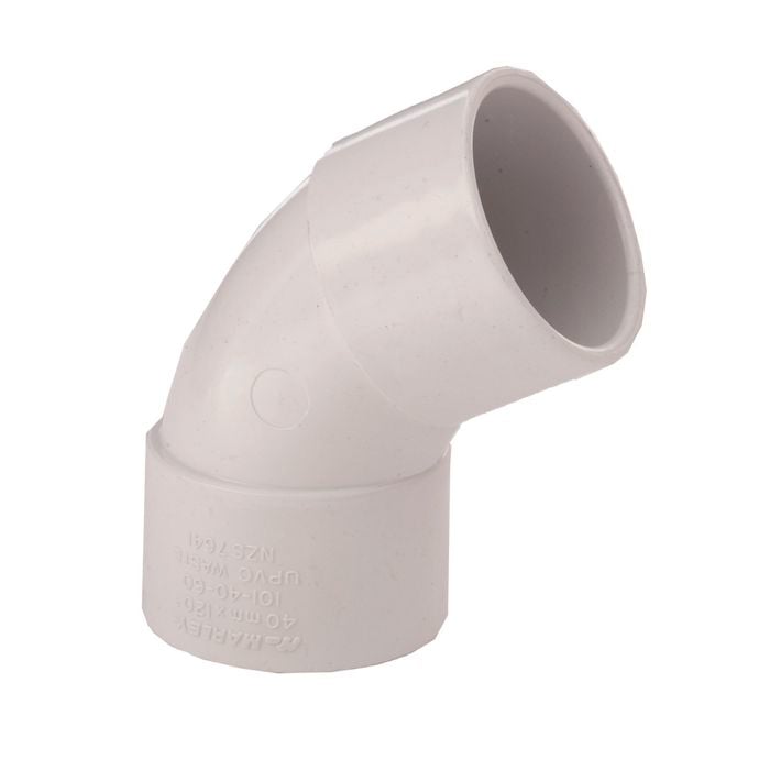 Marley 40mm x 60° White PVC F/F Plain Bend