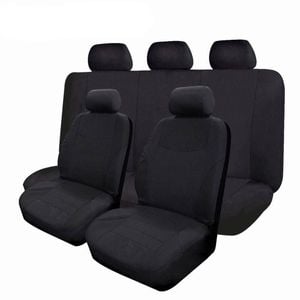 Catzon Car Seat Covers Polyester Airbag Compatible Universal Suv Van Truck-black