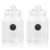 2x Lemon & Lime 3L Cookie Glass Jar Container - Clear
