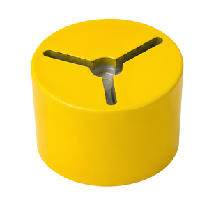 Rapid 50 x 50 x 45mm Yellow Safety Pickets Alloy Cap - 12 Pack