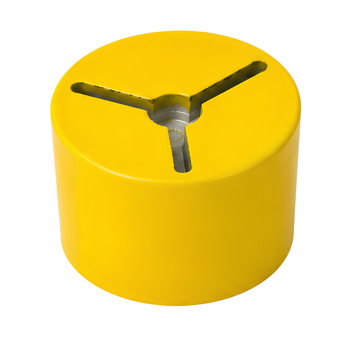 Rapid 50 x 50 x 45mm Yellow Safety Pickets Alloy Cap - 12 Pack
