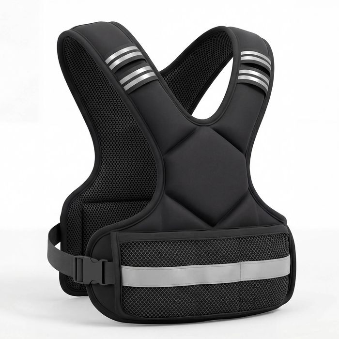 Advwin Adjustable Weighted Vest 10KG, Breathable SBR Neoprene Weight Vest with Removable Iron Sand Bags for Running