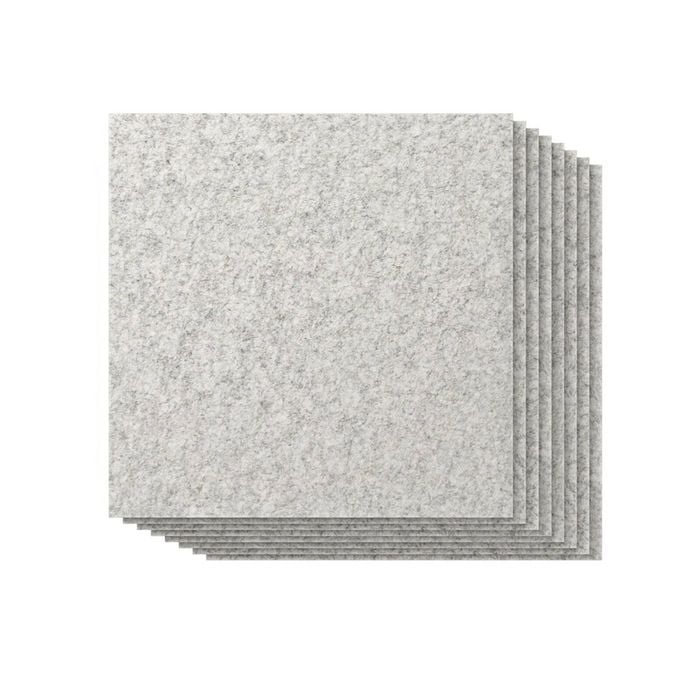 4Pcs 1200*600*12mm Soundproof Panels Acoustic Panel Sound Absorbing Wall Ceiling Board - Silver Grey