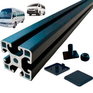 2x Crossbars Oz4040 Aluminium Extrusion 185cm For Coaster, Rosa, Transit, Sprinter
