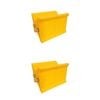 2x 2pc AgBoss Equestrian Show Jumping Keyhole Jump Cup Inserts Yellow
