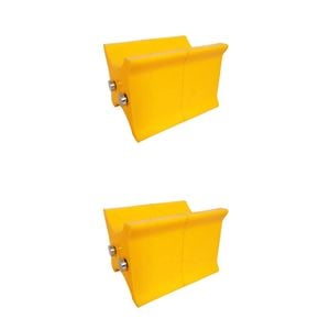 2x 2pc AgBoss Equestrian Show Jumping Keyhole Jump Cup Inserts Yellow