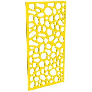 ProtectorAl 300-1200w x 1201-2400h Light Yellow/Gloss White Riverstone Unframed Composite Deco Panel