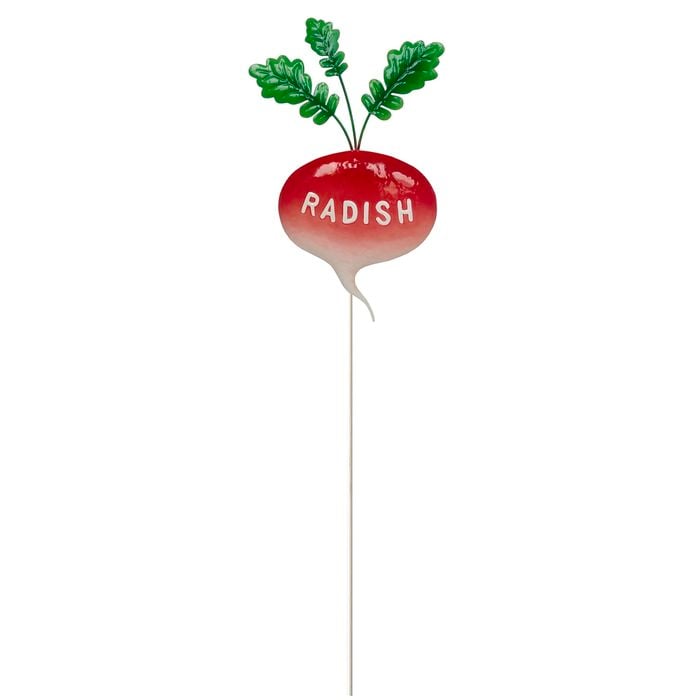 Decorative Vegetable Stake - Radish