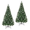 Tinseltown 2PCS Christmas Tree 2.4M 8FT Xmas Trees Snowy Decorations Green 1480 Tips