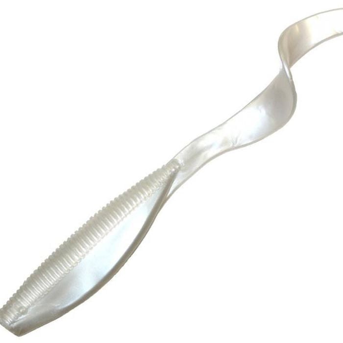 Zman 5 Streakz Curly Tailz-Z Man Soft Plastics Lures - Elaztech [Colour: Pearl]"