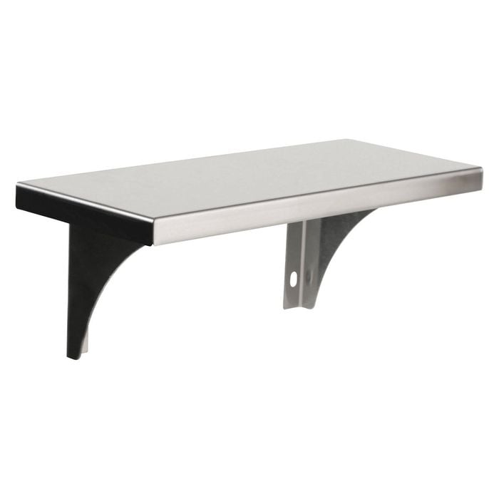 Metlam Australia 300mm x 127mm Satin Stainless Steel Utility Shelf