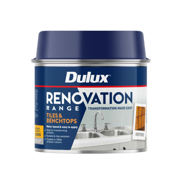 Dulux Renovation Range Tiles and Benchtops 1L White Gloss Interior Coating