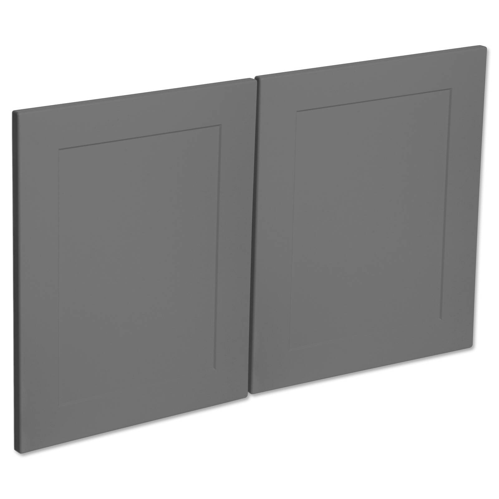 Kaboodle 900mm Smoked Grey Alpine Medium Rangehood Doors - 2 Pack