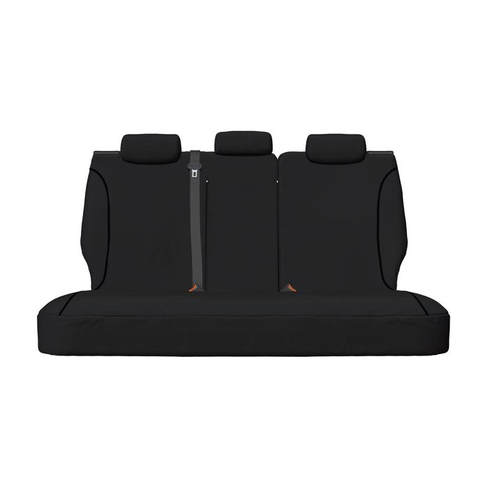 For Mazda BT-50 B19 B22 B30 TF XS XT Dual Cab 2020-On TRADIES Rear Black Canvas Car Seat Covers