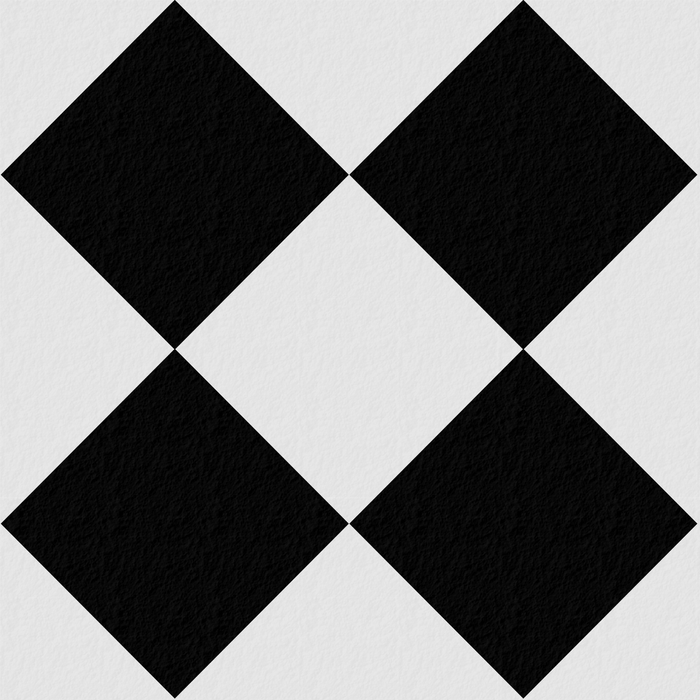 Smart Home Products Heritage 305 x 305mm Black And White Diamond Vinyl Tile - 1.86m² Per Pack