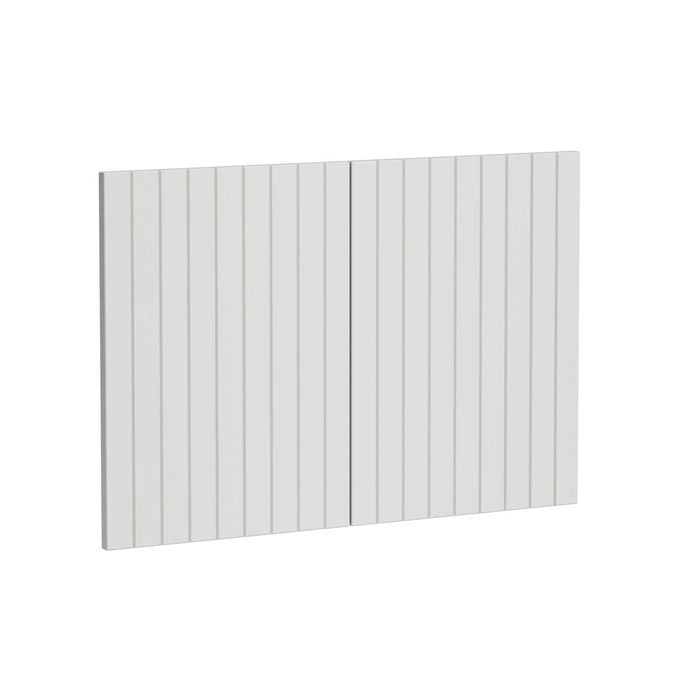 Kaboodle 900mm Sesame Salt V-Groove Rangehood Doors - 2 Pack