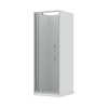 Stein 750 x 2000mm Chrome Georgia 3S Square Flat Wall Package