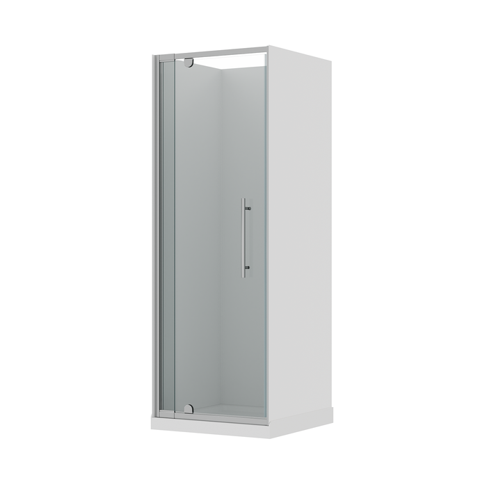 Stein 750 x 2000mm Chrome Georgia 3S Square Flat Wall Package