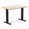 Desky Fixed Height Mini Classic Oak Desk 1000x600mm Matte Black Leg