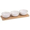 Ladelle  Cameo 4 Piece Bowl & Tray Set - Ivory