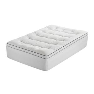 Giselle Bedding Single Mattress Topper 5cm Coral Fleece