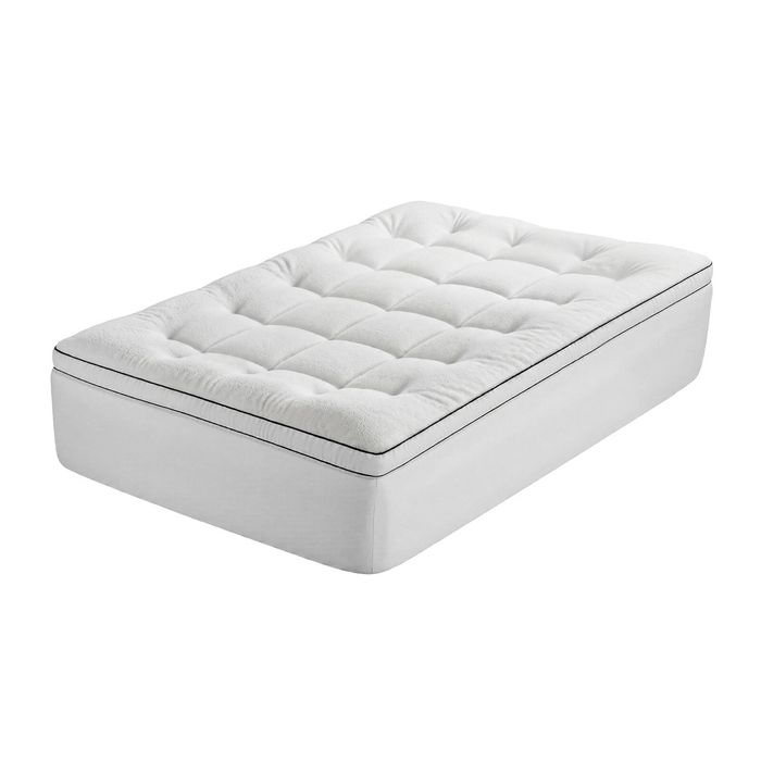Giselle Bedding Single Mattress Topper 5cm Coral Fleece
