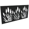 ProtectorAl 300 - 1200 x 1201 - 2400mm Gloss Black / Satin Black Bullrush Unframed Composite Decorative Panel