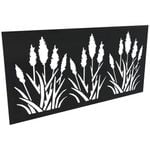 ProtectorAl 300 - 1200 x 1201 - 2400mm Gloss Black / Satin Black Bullrush Unframed Composite Decorative Panel