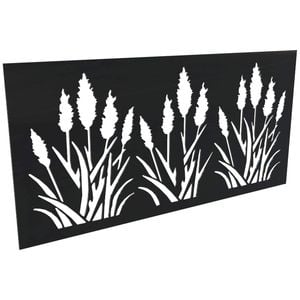 ProtectorAl 300 - 1200 x 1201 - 2400mm Gloss Black / Satin Black Bullrush Unframed Composite Decorative Panel