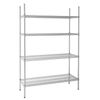 Vogue 4 Tier Wire Shelving Kit - 1220x460mm - L928