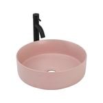 CIBO Pale Pink Round Thin Edge Ceramic Basin