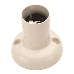 HPM 68mm White 2Amp 4 Terminal Batten Holder