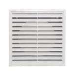 Builders Edge 125mm White Grill Vent with Insect Screen
