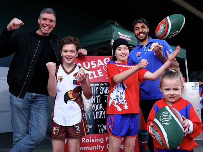 National AFL Community Club BBQ 2026 - Image Gallery - Media Centre - Richo, Kids, Arty Jones WB AFL Player