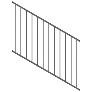 ProtectorAl 350-1200 x 900mm Monument Raked 16-30º Flat Top Garden Fence Panel