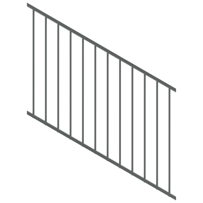 ProtectorAl 350-1200 x 900mm Monument Raked 16-30º Flat Top Garden Fence Panel
